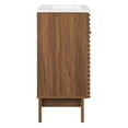 thumbnail image 4 of Modway Render 18" Modern Wood Bathroom Vanity Cabinet in Walnut/White, 4 of 8