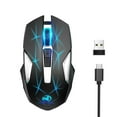 thumbnail image 3 of UHUYA Wireless Mouse 2.4G Wireless Mouse Game USB Charge 2400DPI Adjustable-Gaming Mouse Mice for PC Black, 3 of 7