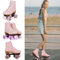 thumbnail image 4 of EONROACOO Roller Skates for Women Girls with Light up Wheels, Adult Pink Skates(Women 8.5/Men 7), 4 of 10