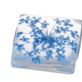 thumbnail image 3 of Collares hechos a mano cristalinos de los colgantes del cuadrado del cristal del emparedado de la flor seca Azul Soledad Colgantes de cristal de flores secas, 3 of 10