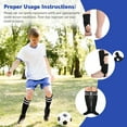 thumbnail image 7 of Amaopus Soccer Shin Guards and Socks for Kids Youth & Toddlers with Ankle Protection, 2-in-1 Football Leg Guard Set - Lightweight, Breathable, Adjustable Shin Pads for Boys Girls Ages 3-7 (Black - S), 7 of 7
