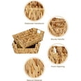thumbnail image 4 of Wicker Basket for Pantry Organizers and Storage, Stackable Water Hyacinth Storage Baskets for Pantry Shelves, 2-Pack, 4 of 7