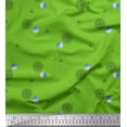 thumbnail image 1 of Soimoi Green Japan Crepe Satin Fabric Scared Geometric Galaxy Print Fabric by the Yard 42 Inch Wide, 1 of 1