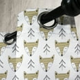 thumbnail image 4 of Ambesonne Cartoon Grommet Curtain, Sleeping Foxes, 50" x 54", Beige Black and White, 4 of 6