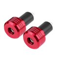 thumbnail image 2 of Pair Of 22mm Universal Aluminum Motorcycle Grip Handlebar Ends Weight Balance Plug Red, 2 of 4