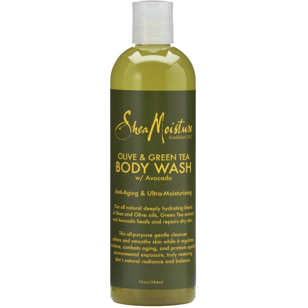 Shea Moisture Olive & Green Tea Body Wash 13 oz (Pack of 4) Walmart