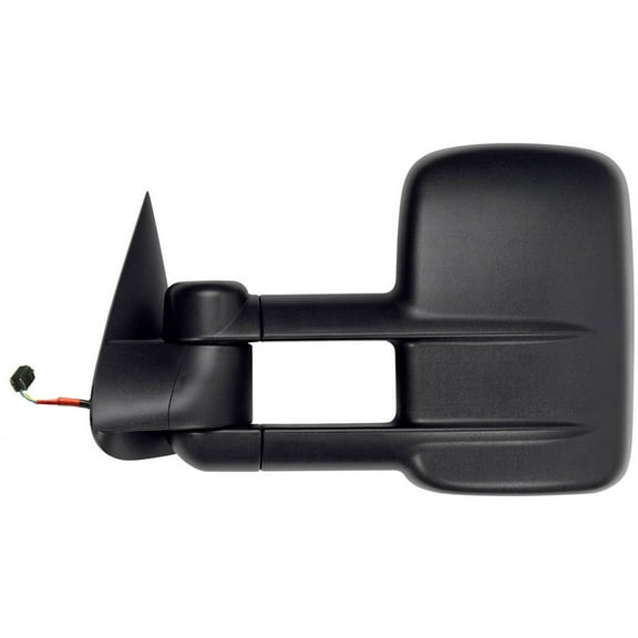 62140G - Fit System Driver Side Towing Mirror for 99-02 Silverado/ Sierra, 00-02 Escalade, Avalanche, Suburban, Tahoe, Yukon, textured black, dual lens, foldaway, Heated Power
