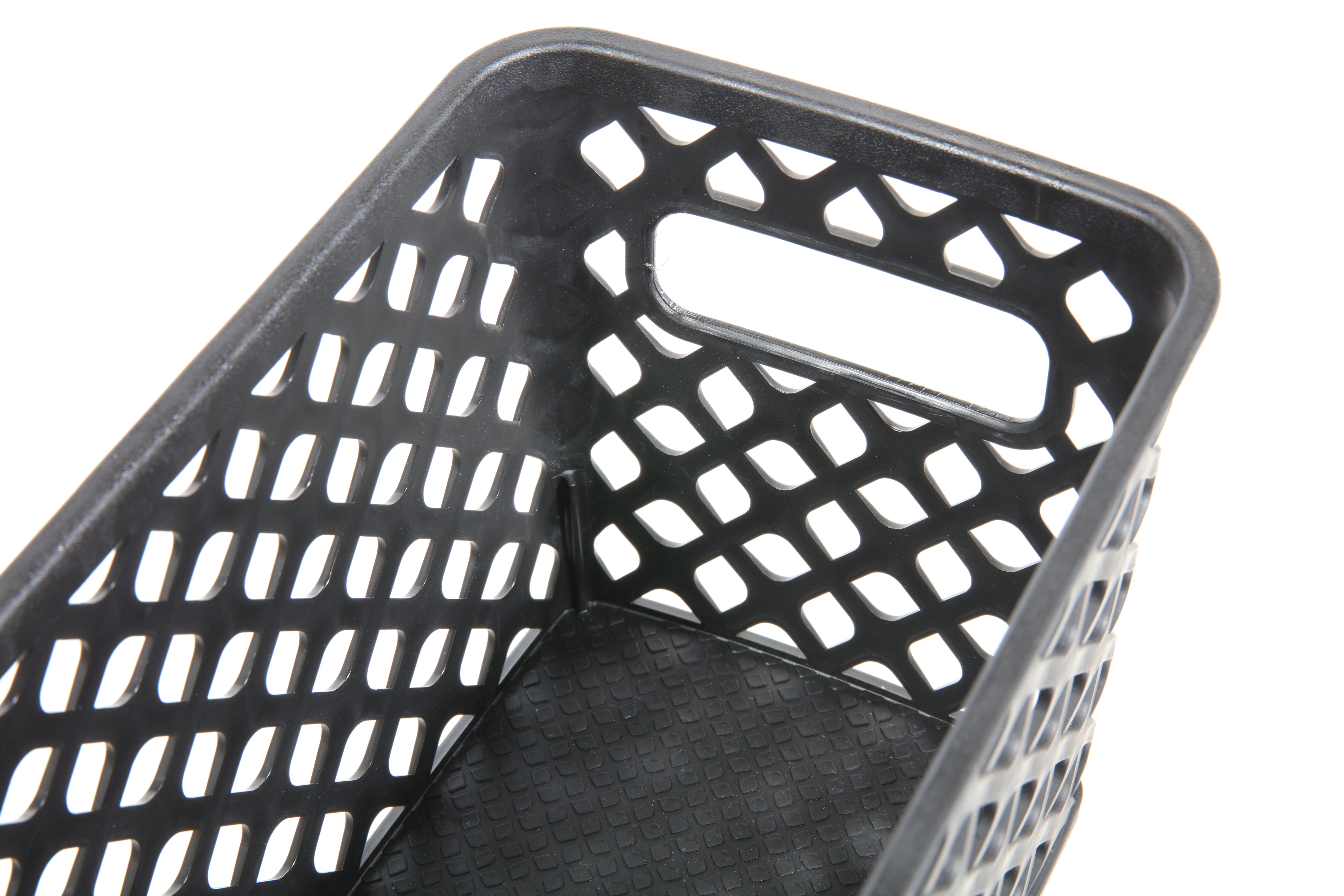 Narrow Deco Basket Black, Pack of 4