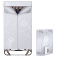 thumbnail image 4 of Uten 2-Tier Foldable Clothes Dryer, 1500W Electric Portable Drying Wardrobe with Timer for Fast Drying in Apartments, RV, & Home Use, 4 of 15