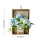 thumbnail image 3 of Decoración del hogar, decoración de habitaciones, decoración de paredes, flores artificiales de peonía y hortensia colgantes con marco de madera, plantas colgantes de potos artificiales para sala de e, 3 of 6