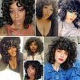 thumbnail image 3 of Natural African Short Curly Wig for Women - High Temperature Silk Headgear for Effortless Style, 3 of 7