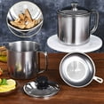 thumbnail image 6 of Oil Strainer Grease Pot Storage Container Cooking Separator Kitchen Filter Can Olive Steelfat Dispenser Stainless Jar Oil Bottle Easy To Use, 6 of 7