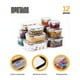 thumbnail image 3 of Set 12 Recipientes Hermeticos Found Juego 12 Contenedores Hermeticos de Plastico Para Alimentos y Almacenaje Refrigerar Microondas Topper Plastico 12 Recipientes Sellado Hermetico, 3 of 10