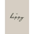 thumbnail image 2 of Mi, Suki 11x14 White Modern Wood Framed Museum Art Print Titled - Be Happy, 2 of 4