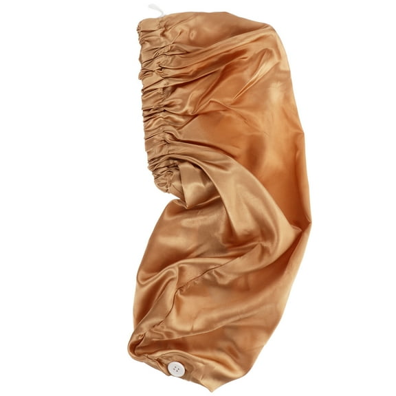 Shuliwen sleep cap Elastic Satin Sleep Long Hair Hat with Button for Braids Dreadlocks Hair