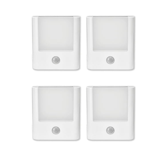 4-Pack 3-in-1 Emergency Night Light for Power Failure,plug into wall,LED with Motion Sensor,Auto-On During Outages,Survi