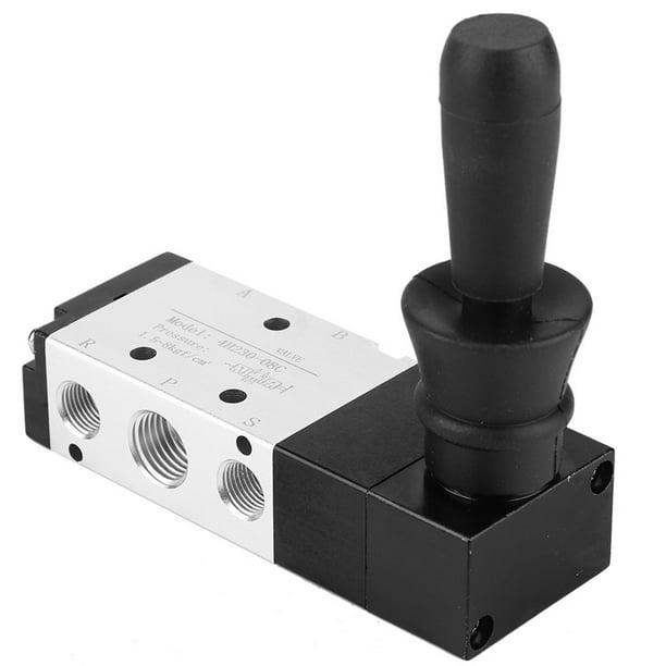 Manual Air Control Valve Pneumatic Hand 5 Port 3 Position Hand Lever