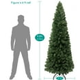 thumbnail image 5 of Naomi Home Vienna Slim 9 ft Pre-Lit Artificial Christmas Tree with Space-Saving Narrow Profile, 5 of 10