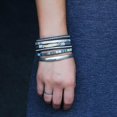 thumbnail image 5 of HSHDLDF Women Sparkling Multi Strand Leather Wrap Bracelet Multicolor Stackable Bohemian Braided Bracelets Cuff Bangle Wristband Handmade Jewelry, 5 of 5