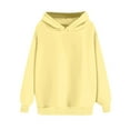 thumbnail image 5 of Mohiass Womens Oversized Hoodies Fleece Hooded Sweatshirts Casual Comfy Tops Fall Fashion 2025 Cute Clothes with Pockets Fluorescence Yellow M, 5 of 6