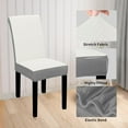 100 Waterproof Dining Room Chair Cover Set of 4, Stretch Jacquard