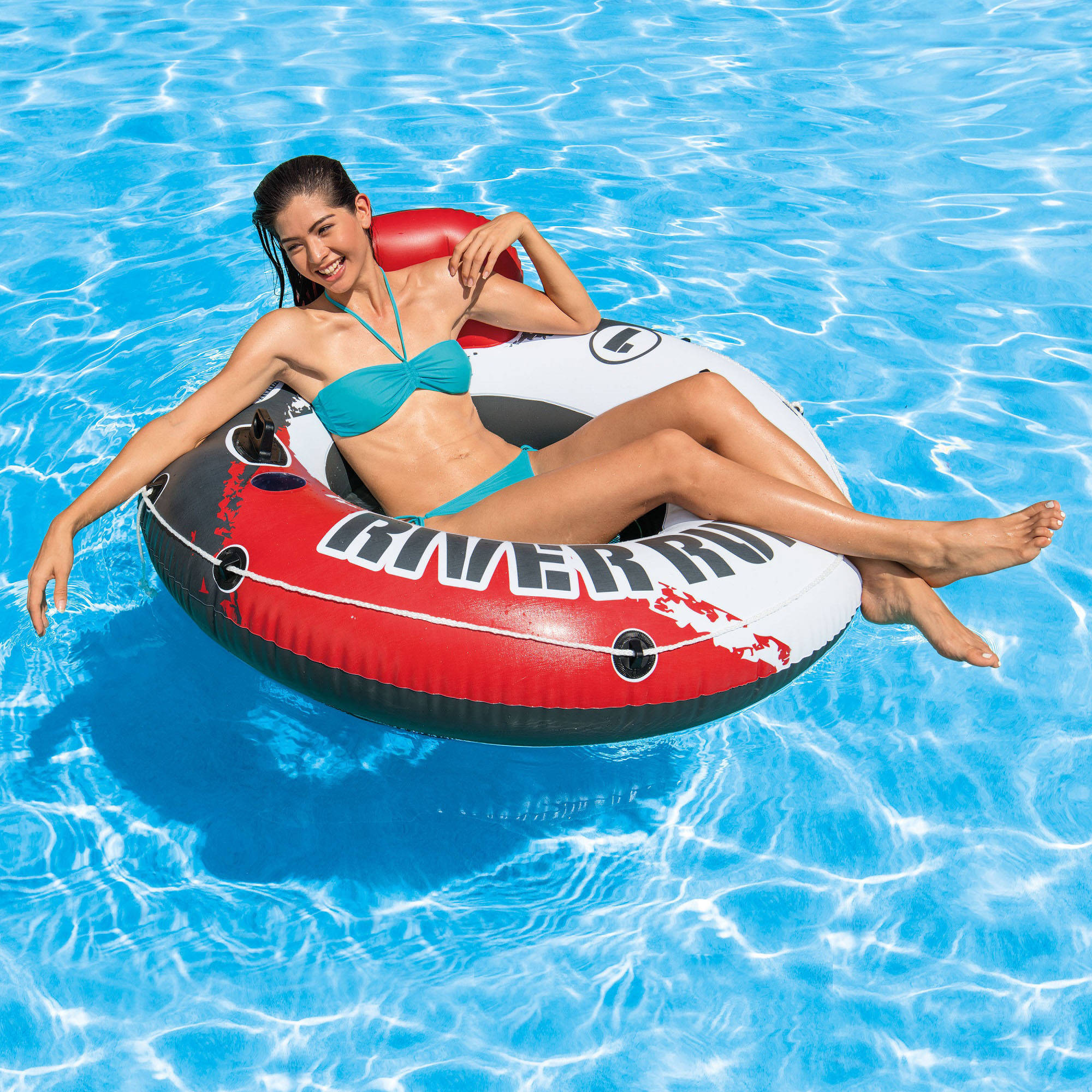 Intex Adult Round Inflatable Red River Run I Lake, River and  Pool Tube - image 2 of 5
