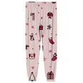 thumbnail image 6 of Wutalume Men's Drawstring Pocket Cuffed Casual Pants with Festive Christmas Print, Soft Home Sleep Pants for Holiday Season and Cozy Nights,Pink M, 6 of 7