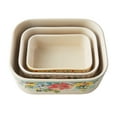 thumbnail image 3 of The Pioneer Woman Sweet Romance Blossoms 6-Piece Rectangle Ceramic Nesting Bowls, 3 of 6