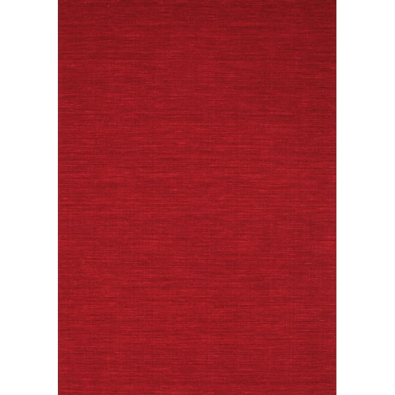 Ahgly Company Indoor Rectangle Abstract Red Contemporary Area Rugs, 7' x 9'