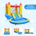 thumbnail image 3 of Costway Inflatable Bounce House, Kids Water Park Wet Dry with Splash Pool 380W Blower, 3 of 12