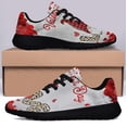 thumbnail image 3 of Happy Valentine's Day Gnome Love Shoes Sneakers Black Size 9.5, 3 of 7