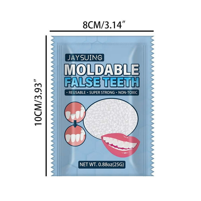 Travelwant Temporary Teeth Replacement Kit, Moldable False Teeth