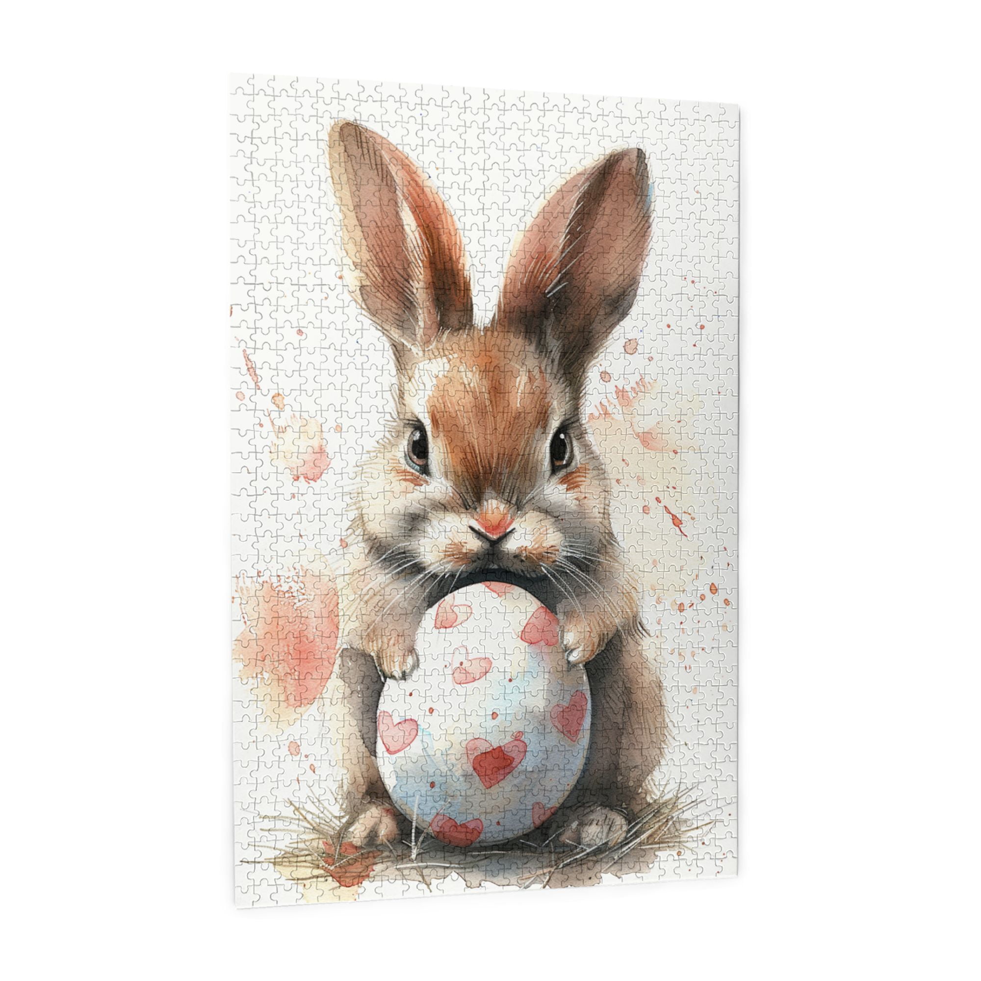 1000 PCS Cute rabbits & Colorful eggs puzzles for adults 1000 pieces,Unique and Beautiful Design,Wonderful imagination,Relax yourself,Charm Animal Wooden Puzzle,Relax yourself,for Animal Lovers Gift