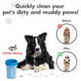 thumbnail image 4 of Dexas MudBuster Portable Dog Paw Washer and Cleaner, Medium, Pro Blue, 4 of 5