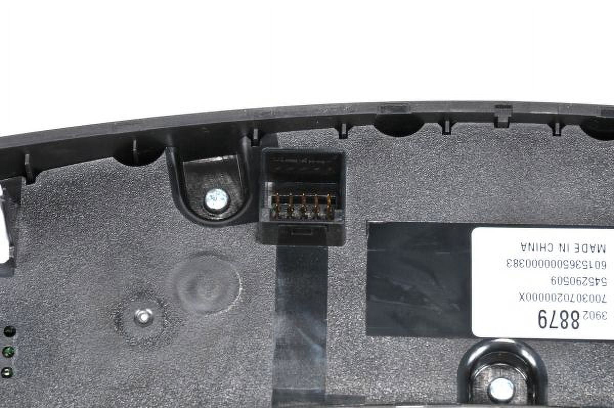 Heating and A/C Control Panel