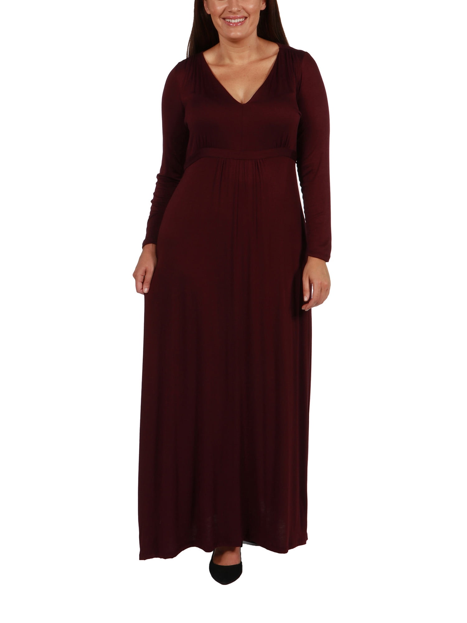 24/7 Comfort Apparel Long Cool Woman Plus Size Maxi Dress Walmart