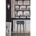 thumbnail image 2 of Meridian Furniture Coral Grey Velvet Bar Stool, 2 of 3