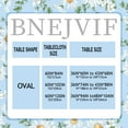 thumbnail image 3 of Daisy Oval Tablecloth, Blue Floral Oval Tablecloth, Sunflower Fabric Printed Oval Tablecloth, Spring Summer Waterproof Wrinkle Free Durable Tablecloth for Oval Tables 60 X 102 Inch, 3 of 5