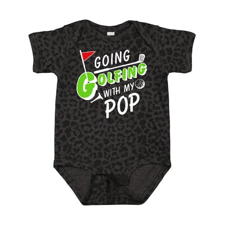 

Inktastic Going Golfing with My Pop- Kids Golf Gift Baby Boy or Baby Girl Bodysuit