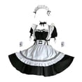 thumbnail image 2 of Disfraz de mucama,Traje de mucama para mujer,vestido de cosplay,Vestido de sirvienta mariquita de anime japonés para cosplay,Delantal clásico de mucama francesa lolita Maquillaje de, 2 of 8