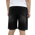 thumbnail image 6 of Sopiago Boy Denim Shorts Stretch Denim Shorts Flastic Pull-On Casual Shorts Boys' Pants Black,11-12 Years, 6 of 7