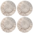 thumbnail image 1 of Borlas Posavasos De Macramé Hecho A Mano Mantel Individual Para Bebidas Decorativas De Estilo Bohemio Inevent HA045814-06, 1 of 6