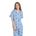 thumbnail image 3 of Kolipajam 100% Cotton Pajamas For Women Short-Sleeve Long Pants PJS Button Down Sleepwear, 3 of 5