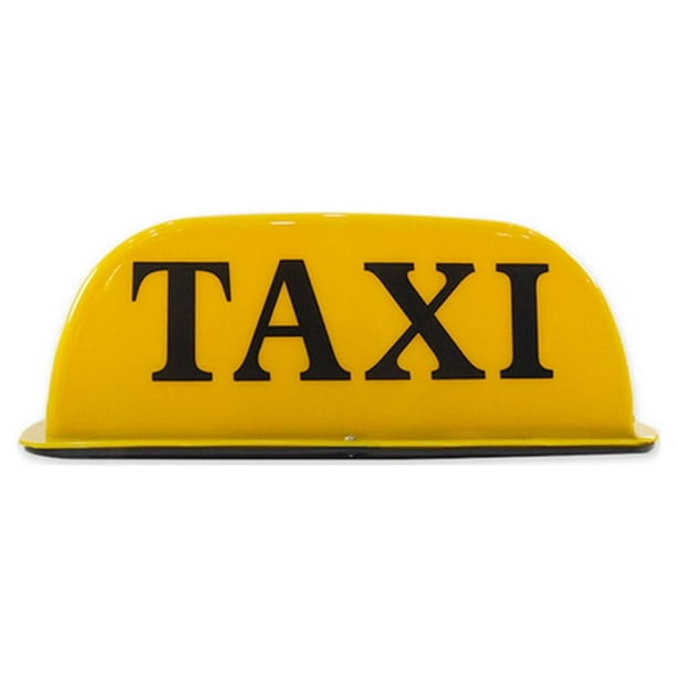 Kenally Luz de Taxi con recargable, señal de techo para coche con Base magnética, lámpara indicadora de señal de pantalla portátil ligera Bombillas para automóviles