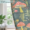 thumbnail image 4 of Yayeee Window Curtains Light Filtering 63"x52" Grommet Panel Pair Home Living Room Decor, Orange Mushroom, 4 of 7