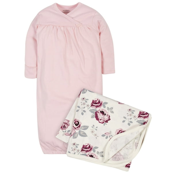 Modern Moments Modern Moments by Gerber Baby Girl Organic Gown and