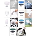 thumbnail image 3 of Electric Spin Scrubber,Cordless Cleaning Brush,Shower Cleaning Brush with 8 Replaceable Brush Heads, Power Scrubber Adjustable Speeds,Adjustable & Detachable Long Handle,Gray, 3 of 5
