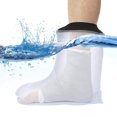 thumbnail image 4 of LEEYNEER Waterproof Cast Cover Leg for  Ankle Shower Bath Watertight Foot, 4 of 10