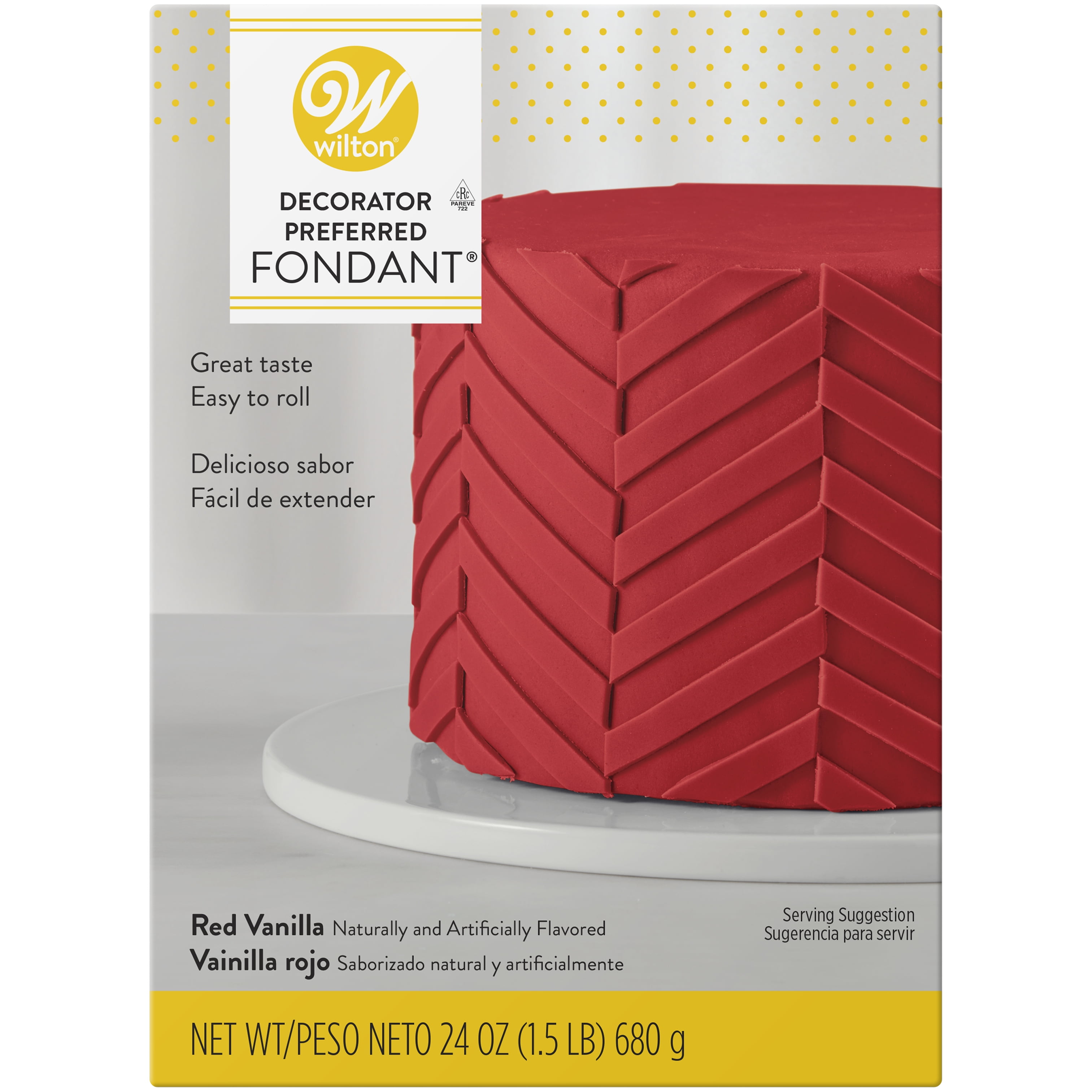 Wilton Decorator Preferred Fondant, Red, 24oz