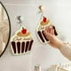 thumbnail image 5 of Lunxisen 1 Pcs Kitchen Dish Towel Cute Food Theme Kitchen Dishcloth Check Absorbent Drying Cleaning Dishcloth Bar Hilarious Hand Towel Gift for Baking, 5 of 8